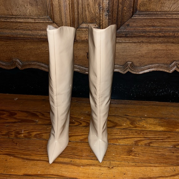 Steve Madden Sarina Patent Pointed Toe Stiletto Boots - Picture 7 of 16